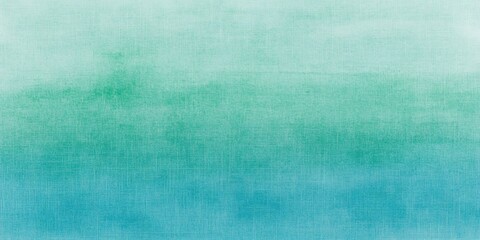 Fototapete - Tranquil ombre background with soft texture, transitioning from turquoise to green, perfect for wellness and nature inspired designs