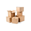 © StockLab - Several open Carton boxes on transparent background, PNG