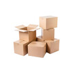 © StockLab - Several open Carton boxes on transparent background, PNG