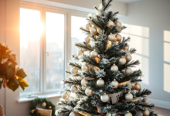 Aufkleber - Christmas tree background