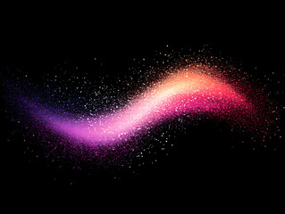 Poster - Dynamic color wave formation abstract art digital medium vibrant environment artistic perspective visual expression