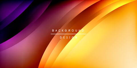 Poster - Bright lines background. Gradient geometric template wallpaper