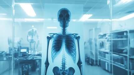 Poster - In forensic science, X-rays are used to examine evidence without altering or damaging it.