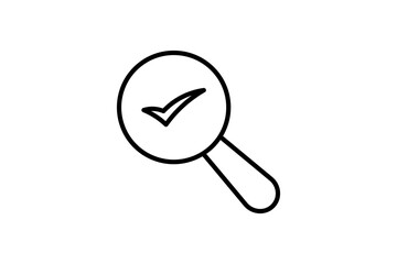 Poster - Search Complete icon. icon related to Search. suitable for web site, app, user interfaces, printable etc. line icon style. simple vector design editable