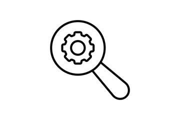 Poster - Advanced Search icon. icon related to Search. suitable for web site, app, user interfaces, printable etc. line icon style. simple vector design editable