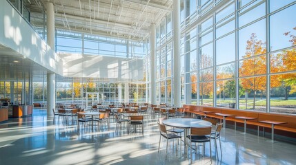 Poster - Incorporating natural light into building designs not only improves aesthetics but also boosts the health and well-being of occupants.
