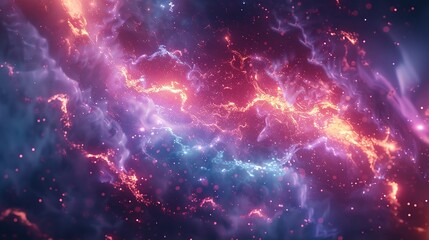 Leinwandbilder - Modern abstract digital 3D background. Copy space. Based on Generative AI