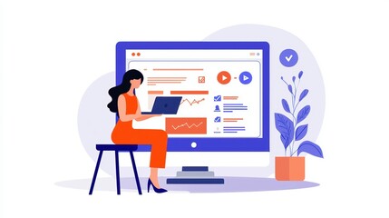 Poster - optimize digital marketing kpis for enhanced seo strategies and boosted organic traffic on client we