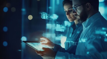 the professionals analyzing data