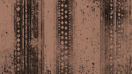Poster - Mocha Mousse color trend 2025 year, abstract pattern 