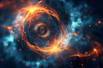 Poster - Captivating Cosmic Swirl of Light and Energy