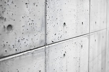 Wall Mural - Textured Concrete Wall with Visible Pores and Joints