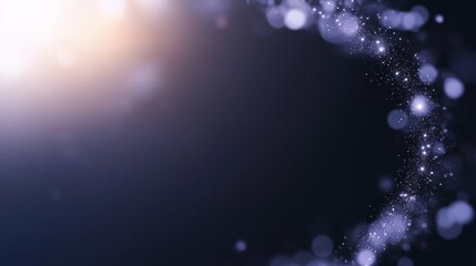 Poster - Ethereal Background with Glowing Bokeh and Sparkling Lights in a Cosmic Theme for Creative Projects and Design