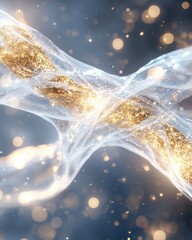 Poster - Biotechnology investment initiative global market fund allocation scientific innovation abstract visualization economic growth