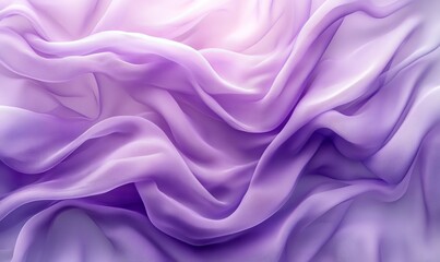 Poster - purple silk waves background, generative ai