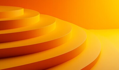 Poster - 3d abstract simple background, generative ai