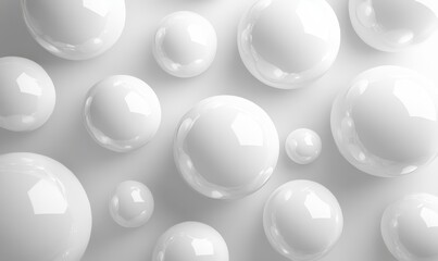Poster - Abstract 3D White Background, Generative AI