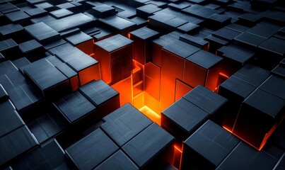 Poster - Abstract 3D Background, Generative AI