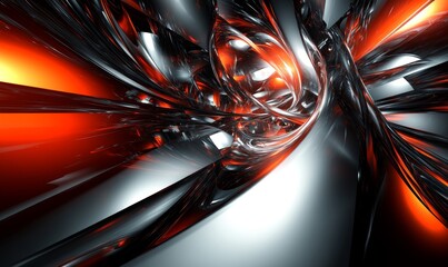 Poster - Abstract 3D Background, Generative AI