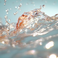 Poster - Dynamic water splash action underwater environment high-resolution textures fusion concept for stunning visuals