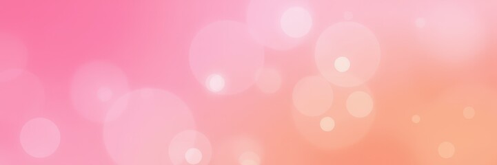 Wall Mural - Colorful bokeh background creates a dreamy atmosphere with soft pink and orange hues