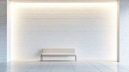 Poster - Minimalist modern interior design studio space photography bright environment wide angle contemporary aesthetics