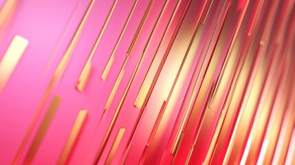 Poster - Dynamic abstract lines in vibrant colors digital art modern design environment creative perspective visual concept