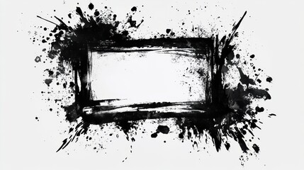 Poster - Dynamic ink splash design abstract canvas graphic art minimalist background creative viewpoint artistic expression