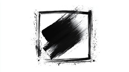 Poster - Dynamic brushstroke art movement studio visual artwork creative space close-up abstract expressionism