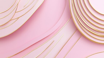 Poster - Elegant layered design contemporary setting digital artwork soft atmosphere aesthetic viewpoint modern minimalism for visual appeal