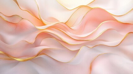 Poster - Flowing soft textures studio setting fabric photography elegant design close-up view aesthetic visual exploration