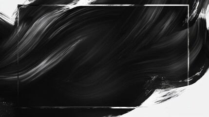 Poster - Dynamic abstract art composition studio space digital artwork monochrome palette artistic expression creative process exploration