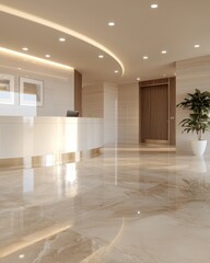 Poster - Modern clinic interiors empowering women through innovative healthcare solutions