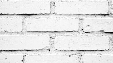 Poster - White brick wall texture urban setting photography focus minimalist design close-up view architectural concept for modern aesthetics