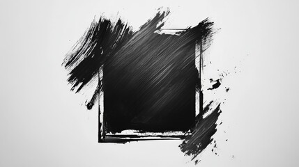 Poster - Dynamic abstract art creation studio digital artwork minimalist environment close-up view creative expression for impact