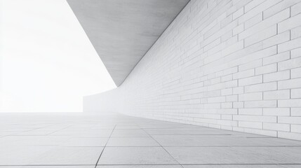 Poster - Modern architectural space minimalist design studio visual art contemporary environment abstract viewpoint serenity concept for seo impact