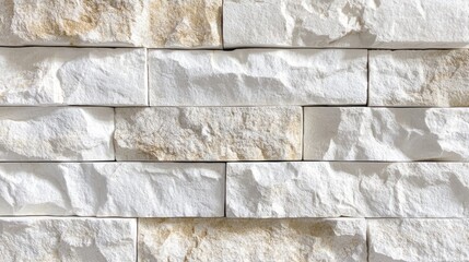 Poster - Textured white stone wall installation modern home architectural design indoor environment close-up view aesthetics and structure