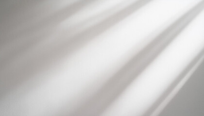 Wall Mural - white wall texture with diagonal shadows and light rays – perfect for minimalist and modern backgrou