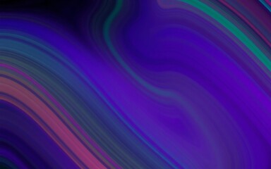 Poster - Abstract purple blue teal gradient background swirling waves elegant lines smooth curves