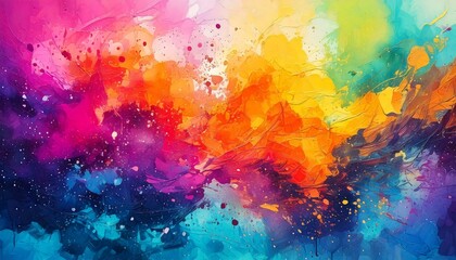 Wall Mural - abstract watercolor full background art design illustration