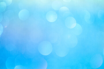 Wall Mural - soft blue bokeh lights create a calming atmosphere during a serene moment