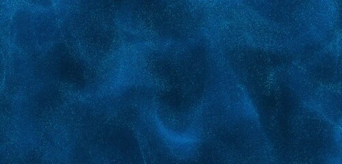 Poster - Dynamic, deep blue background with subtle, shimmering particles. Perfect for creating a sense of movement in video loops, motion graphics, or website design. Ideal for corporate, technology and sci-fi