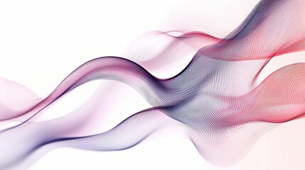 Poster - Abstract Business Waves and Lines in Soft Colors for Creative Use
