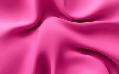 Poster - Smooth pink satin fabric waves elegant curves luxurious textile drapery