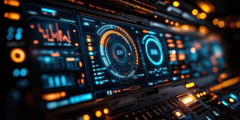 Poster - advanced cpu monitoring interface with integrated lcd display for real-time performance metrics