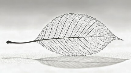 Poster - Delicate leaf skeleton showcasing intricate natural design.
