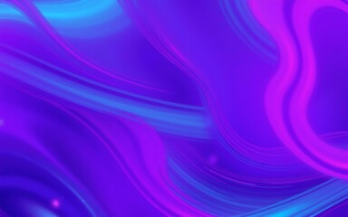 Poster - Vibrant purple blue abstract background smooth flowing dynamic curves lines