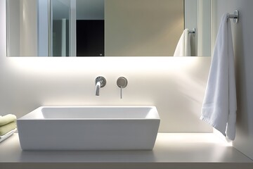 Canvas Print - modern bathroom interior