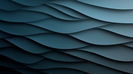 Leinwandbilder - This gradient background features soft matte textures and flowing lines in deep charcoal gray and teal, ideal for a modern design aesthetic