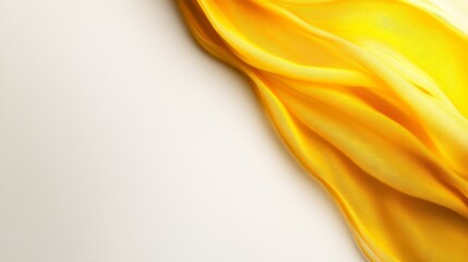 Aufkleber - A lemon-yellow triangle on a soft gradient white background symbolizes spring's vitality and provides ample copy space